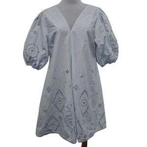 knee length dresses for ladies GANNI | Floral Jacquard-Pattern Mini Dress